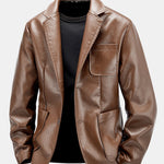 PU Leather Blazer