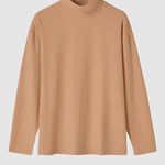 Men's Solid Color Cashmere Half Turtleneck Thermal Long Sleeve T-Shirt