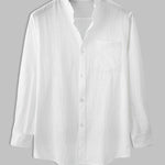 Men's Plain Basic Long Sleeve Shirt