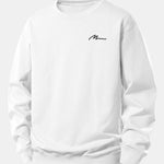 Man Slogan Print Relax Fit Sweatshirt