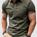 Men's business casual lapel short-sleeved polo