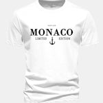Regular Fit Monaco Slogan Cotton T-Shirt
