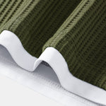 Relax Fit Waffle 2 In 1 Notched Collar T-Shirt