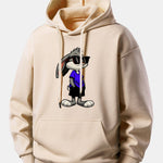 Sunglasses Rabbit Print Relax Fit Hoodie