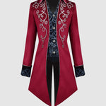 Men's Vintage Punk Medieval Long Tailed Coat
