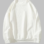 Men's Geometric  Vintage Jacquard Crewneck Sweatshirt