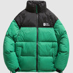 Men's Two-color stand collar zipper Ultralight Down Jacket
