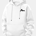 Letter Print Drawstring Hoodie