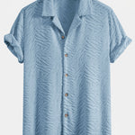 Animal Texture Terry Cuban Shirt & Shorts