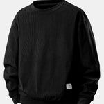 2 In 1 Crew Neck Stretch Corduroy Sweatshirt & Straight Leg Corduroy Pants