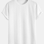 Twist Jacquard Arc Hem T-Shirt & Twist Jacquard Shorts