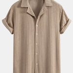 Striped Terry Cuban Shirt