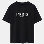 Paris Print Drop Shoulder Oversize T-Shirt