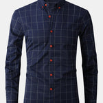 Long Sleeve Plaid Button Up Shirt