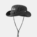 Mountain Pattern Bucket Hat With Chin Strap