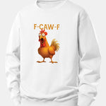 Rooster Print Relax Fit Sweatshirt