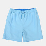 3 Pieces Contrast Waistband Swim Shorts