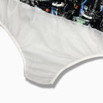 Palm Tree Sailboat Print Swim Shorts