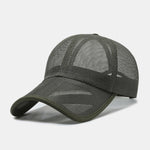 Solid Color Hollow Mesh Baseball Cap