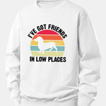 Dog Slogan Print Relax Fit Sweatshirt