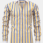Long Sleeve Stripe Button Up Winchester Shirt & Slim Fit Tapered Trousers