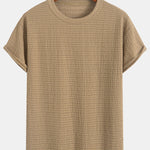 Relax Fit Striped Textured T-Shirt