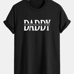 Regular Fit Daddy Print Cotton T-Shirt