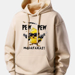 PEW PEW MADAFAKAS Chicken Print Relax Fit Hoodie