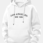 Los Angeles Print Drawstring Hoodie