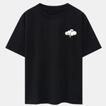 Thundercloud Print Drop Shoulder Oversize T-Shirt