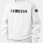 American Freedom Print Relax Fit Sweatshirt