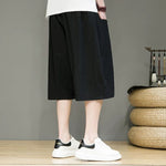 Linen Loose-fitting Low-rise Baggy Casual Shorts