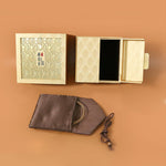 Retro Jewelry Storage Feather Pattern Box Gift Box