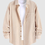 Men's Textured Corduroy Shirt + Pants Set