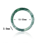 Buddha Stones Natural Jade Bamboo Prosperity Abundance Ring