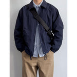 Japanese Retro Loose Casual Collared Coach Jacket
