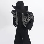 Rhinestone Loose Suit Jacket