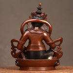 Buddha Stones Yellow Jambhala Bodhisattva Figurine Compassion Copper Statue Home Office Decoration