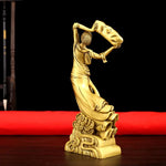 Buddha Stones Bodhisattva Nuwa Mends The Sky Protection Copper Statue Decoration