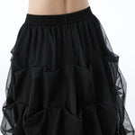 Patchwork Mesh Tiered Cake Skirt