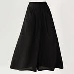 Elastic Waist Casual Wide-leg Culottes