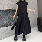 Women's Irregular Stand-up Collar Casual Shirt