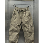 Zipper Scimitar Loose Straight Harem Pants