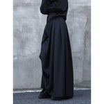 Irregular Double-layered Floor-length Culottes Wide-leg Trousers