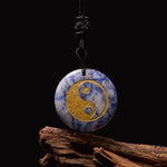 Buddha Stones Various Crystal Amethyst Tiger Eye Green Aventurine Yin Yang Spiritual Necklace Pendant