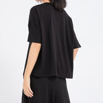 Women's Loose Drawstring Zipper T-shirt
