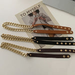 Paneled Thin Belt