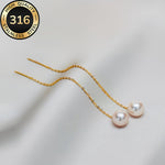 Long Tassel Pearl Earrings