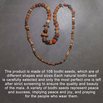 Buddha Stones 108 Mala Beads Bodhi Seed Luck Wealth Bracelet Wrist Mala (Extra 30% Off | USE CODE: FS30)