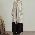 Textured Ink-dyed Mid-length Coat